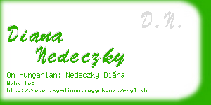 diana nedeczky business card